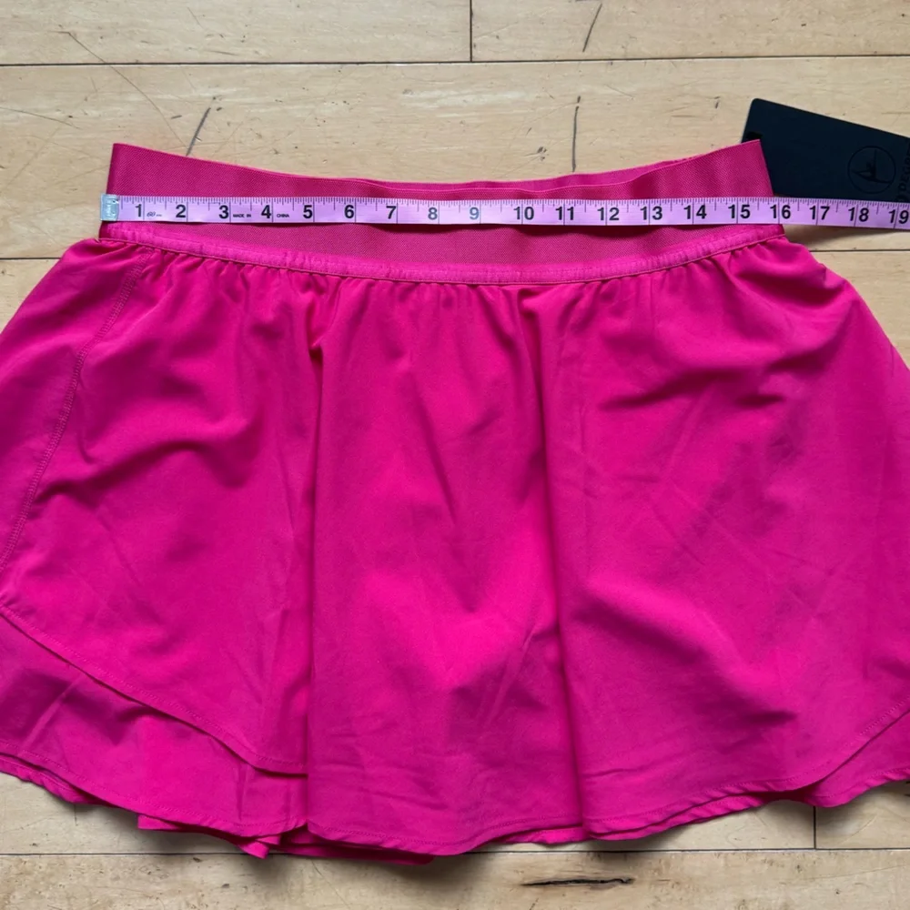 NWT 90 Degrees by Reflex Lightstreme Hypersonic Layered Skort, XL, preppy sorbet